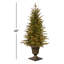 The Holiday Aisle® 4 ft. Nordic Spruce Entrance Tree with Clear Lights