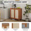 Buffet 34 po en rotin avec rangement Boho