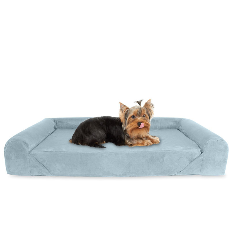 Rohan Orthopedic Cotton Pet Bed, Grey, 17cm H x 106cm W x 88cm D