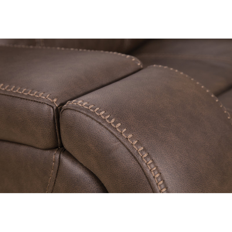 Borovnice Walnut Dual Power Recliner W Popout Cup Holders