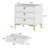 Modern 3-Drawer Nightstand with Metal Legs, Bedside Storage Cabinet for Bedroom and Living Room-2079263304
