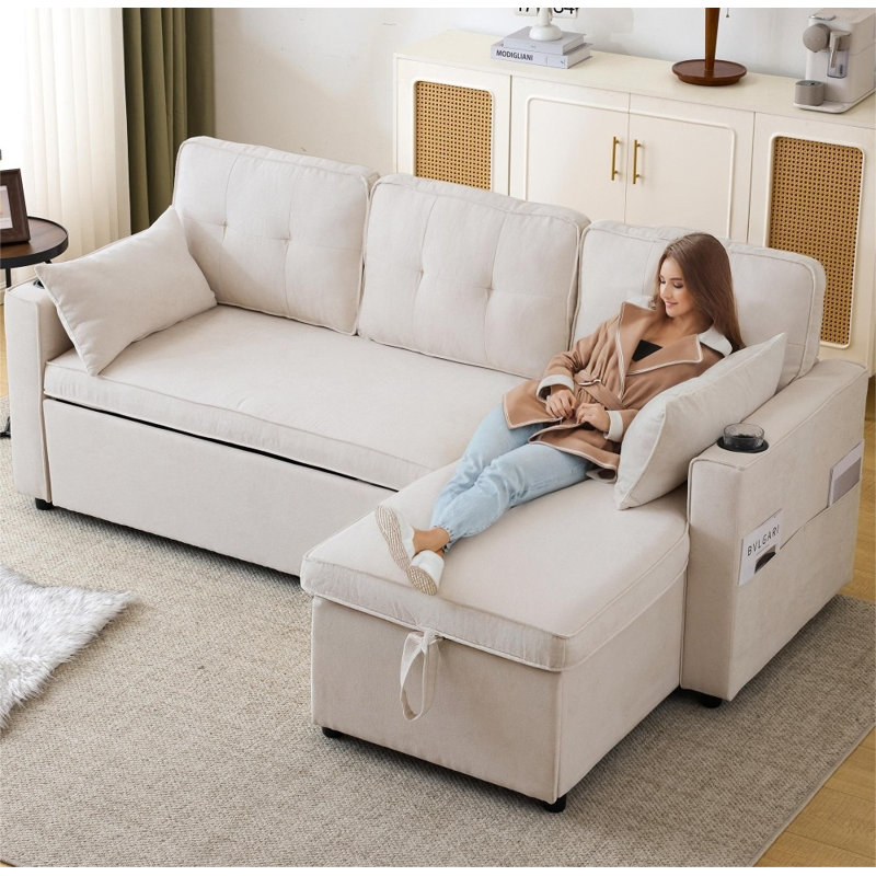 5 Seater Fabric Sofa, Beige Fabric