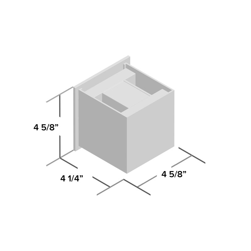 Macaulay Aluminium LED Wall Light, Silver Gray