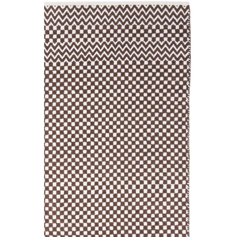 Tapis en coton à tissage plat Katz, Rectangle 5 pi x 8 pi