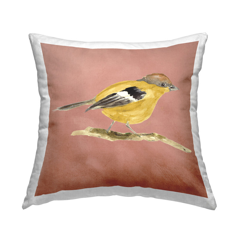 Coussin Traditional Wren Bird, imprimé par Lanie Loreth