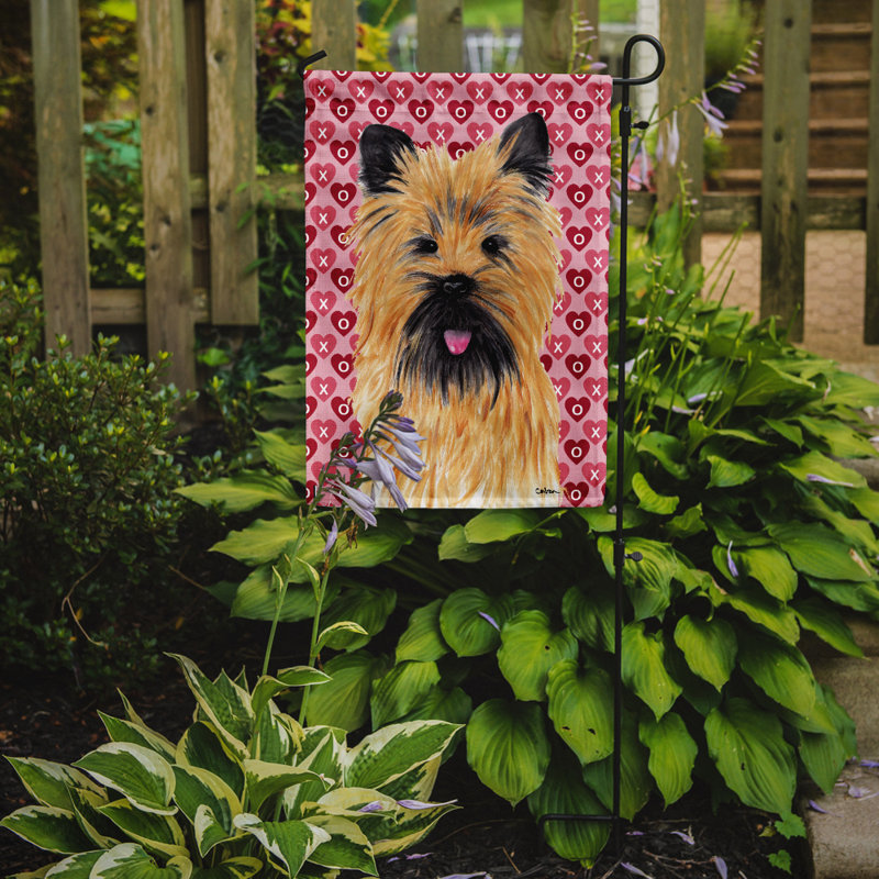 Drapeau de jardin Varastad, Cairn terrier (brun et noir)