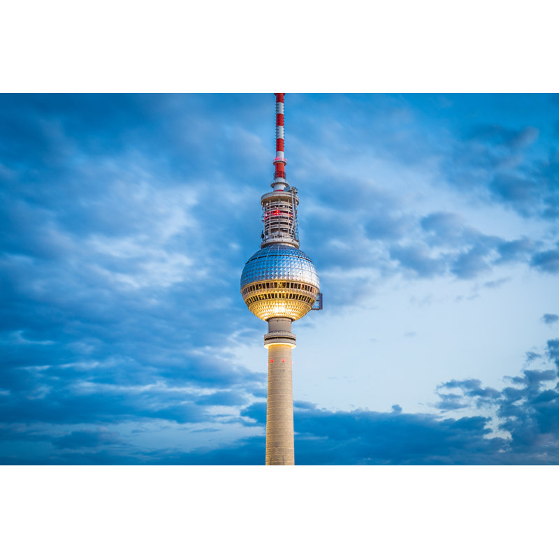 Kissell Berlin TV Tower - Wrapped Canvas Print, 30cm H x 46cm W x 3.8cm D