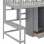 Lit mezzanine double avec tiroirs, bureau et garde-robe-1620227530
