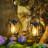 12.5" Solar Powered Integrated LED Outdoor Lantern
