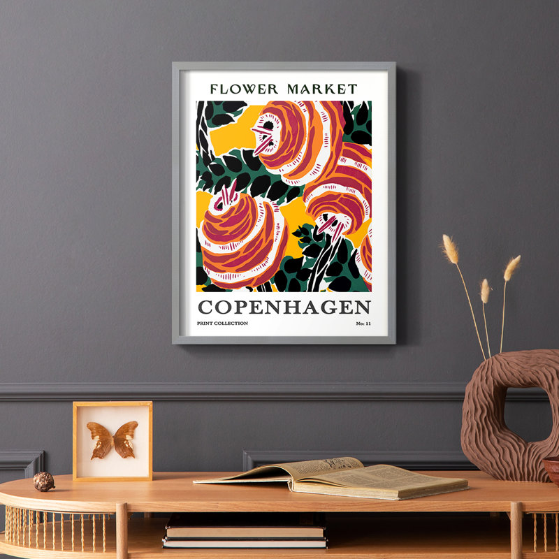 Matisse  Framed Print - Solid Wood, Gray, 10" H x 8" W