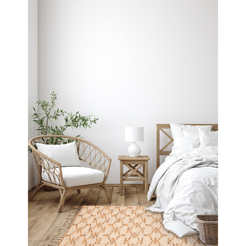 Tapis unique en laine nouvel âge rectangulaire 5 pi x 8 pi 2 po Bruneta