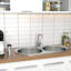 Belfry Kitchen Shaunna 450mm W Double Bowl Stainless Steel Drop-In Kitchen Sink with 1 Faucet Hole