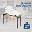 Banc à outils réglable 48 po avec prise de courant, banc de travail, table de travail à roulettes en bois robuste avec roulettes pour garage d'atelier, capacité de charge de 2 000 lb-1901628356