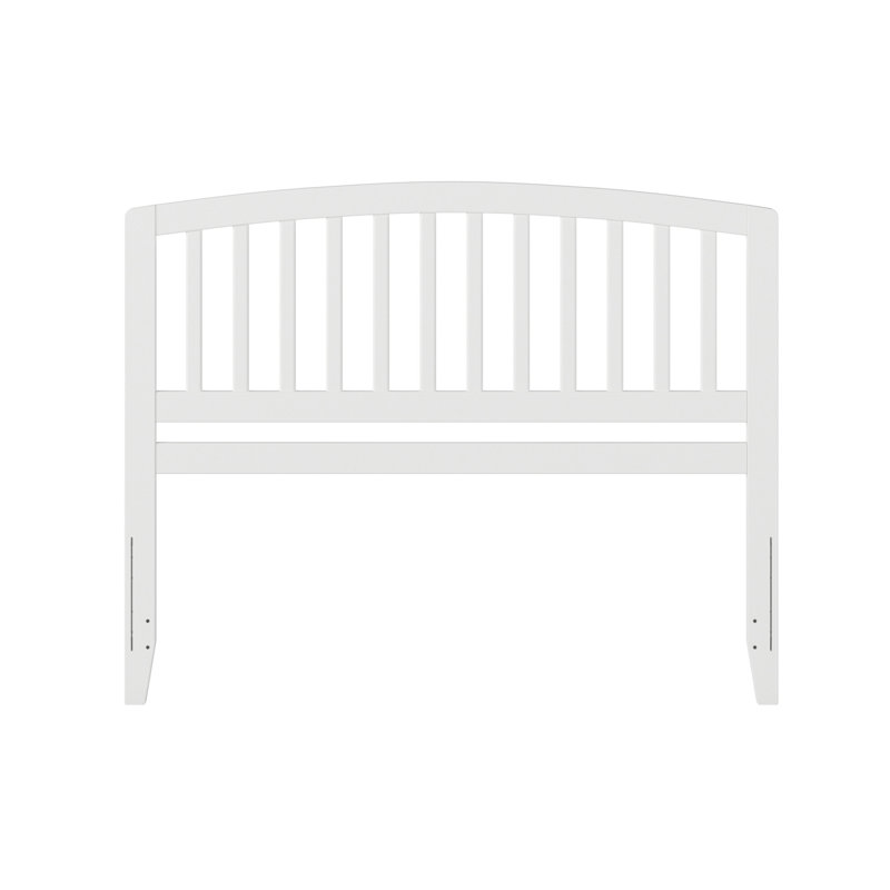 Bharmal Solid Wood Arched Slat Headboard, Queen, White