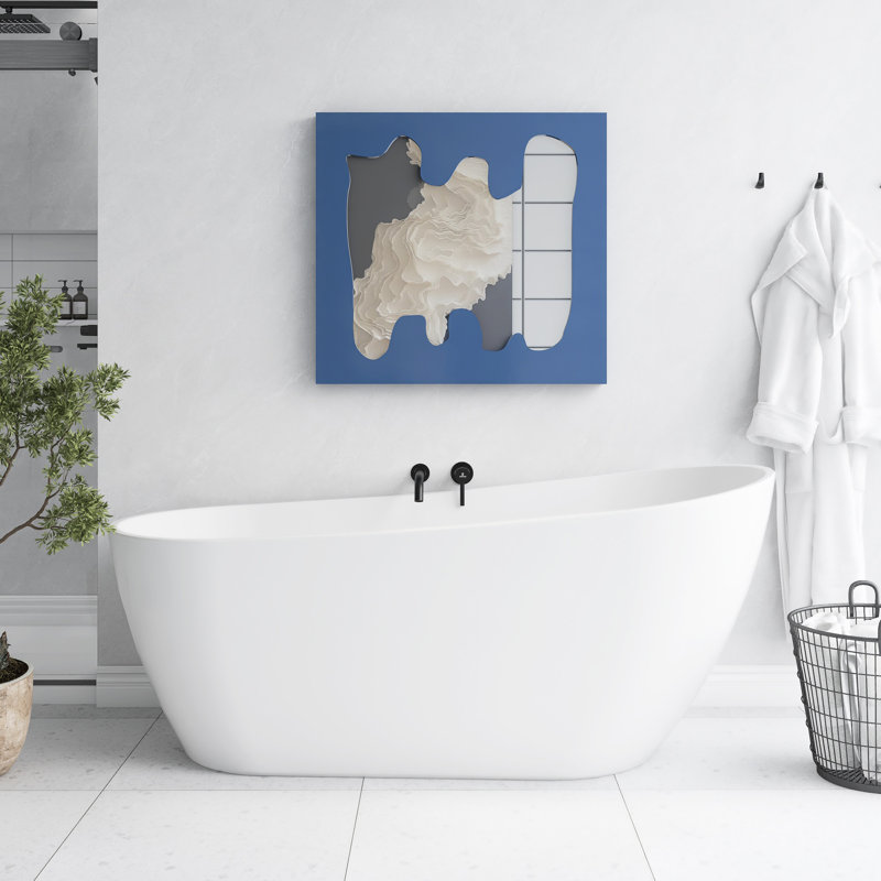 Baignoire de trempage autoportante en acrylique 67 po