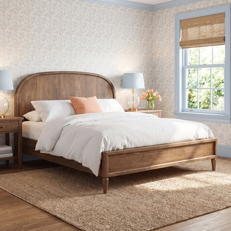 Langley Solid Wood Platform Bed, King