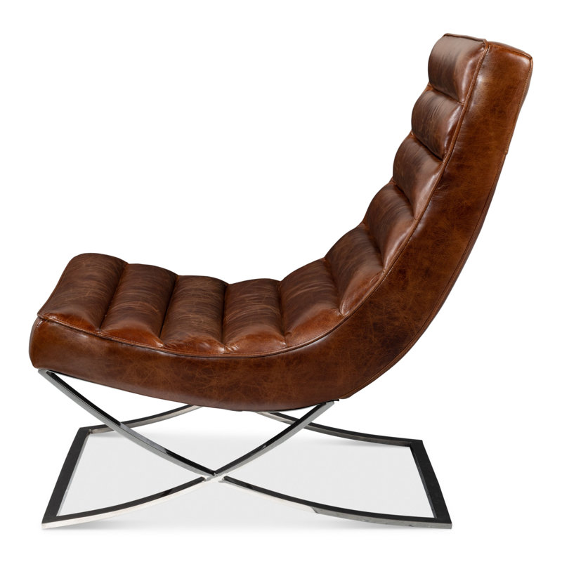 Cassino Leather Tufted Lounge Chair