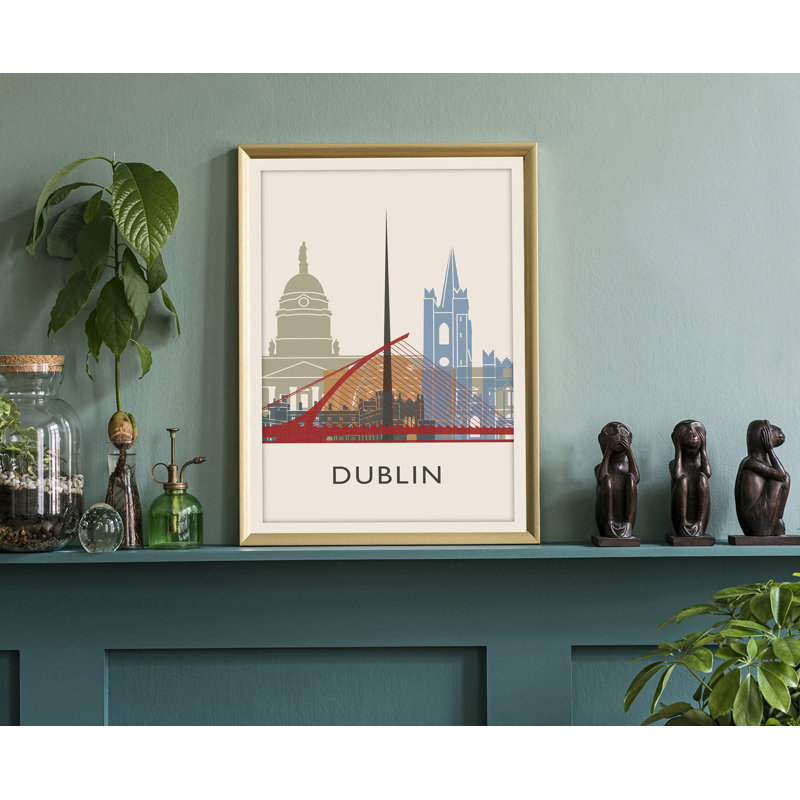 " Dublin " Painting Print, 11" W x 14" H x 0.35" D