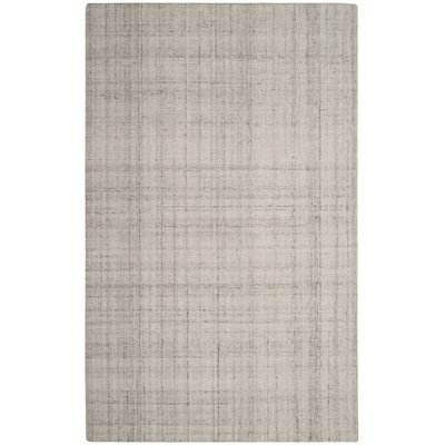 Mcentee Handmade Tufted Light Gray Area Rug