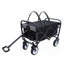 Sac multiusage, chariot pliable et pliable, chariot de plage, chariot utilitaire, chariot d'épicerie utilitaire pour le camping, sac / housse en plastique 3 pièces, noir-123115817