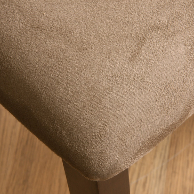 Morganti 18'' H Upholstered Side Chair, Smoke Brown, 2