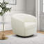 Fauteuil demi-tonneau pivotant rembourré Marcy-1356117734
