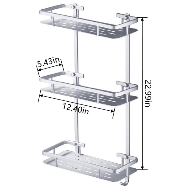 Rebrilliant Chiane Adhesive Shower Caddy