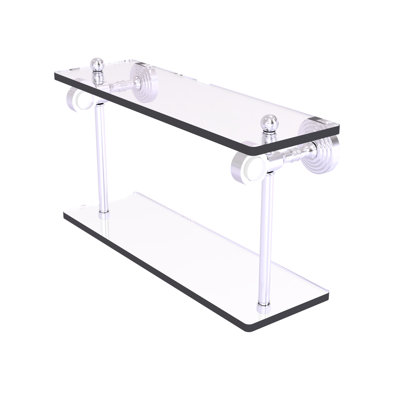 Jarrell 2 Piece Glass Tiered Shelf