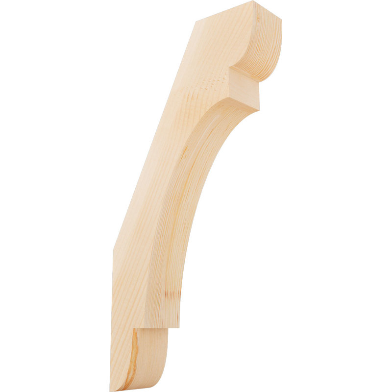 Attelle de genou olympique, Sapin de Douglas, H 24 po x l 3,5 po x P 12 po, Attelle lisse