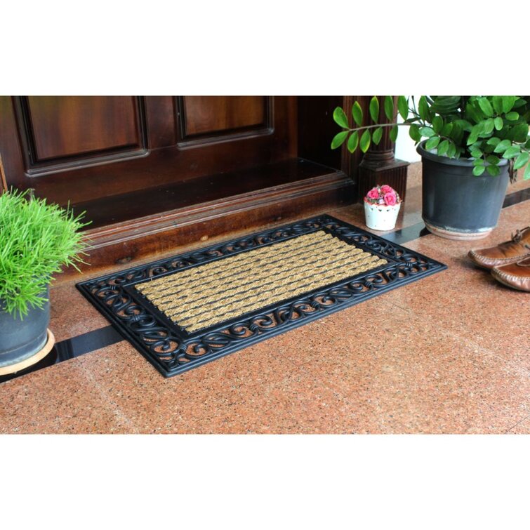 Lark Manor Altarik Non-Slip Geometric Outdoor Doormat & Reviews