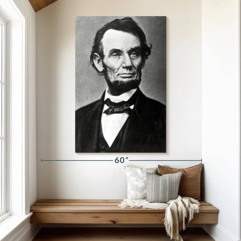 Keiri Monochrome Abraham Lincoln, 51" H x 34" W