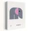 Éléphant minimaliste abstrait géométrique, art mural-1269153150