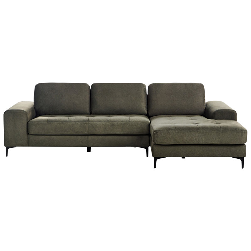 Corner Sofa Kiruna Velvet, Right Hand, Green