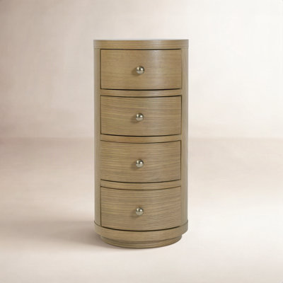Celine 4-Drawer Acacia End Table