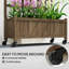 Wood Raised Garden Bed with Trellis