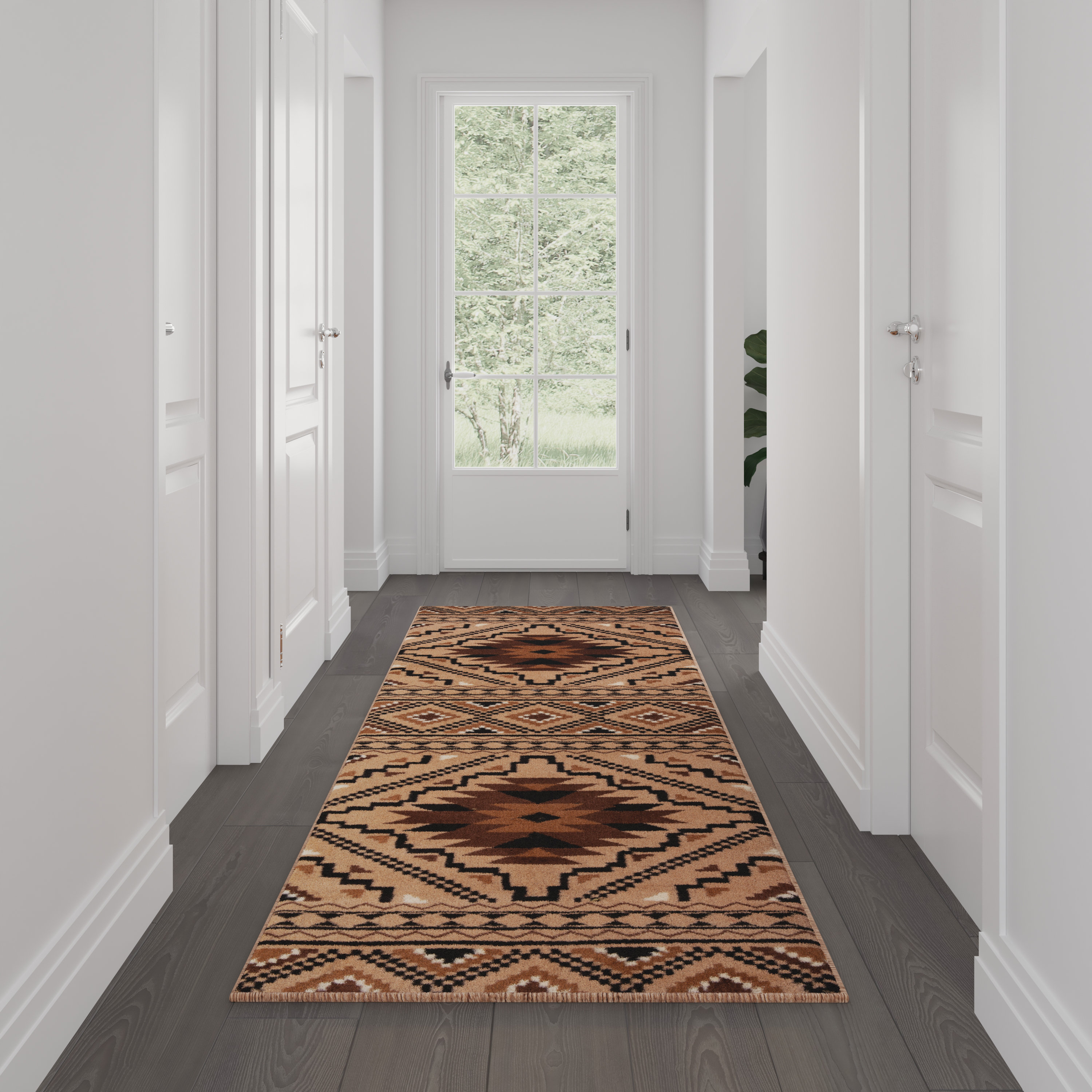 Anah Black Outdoor Rug
