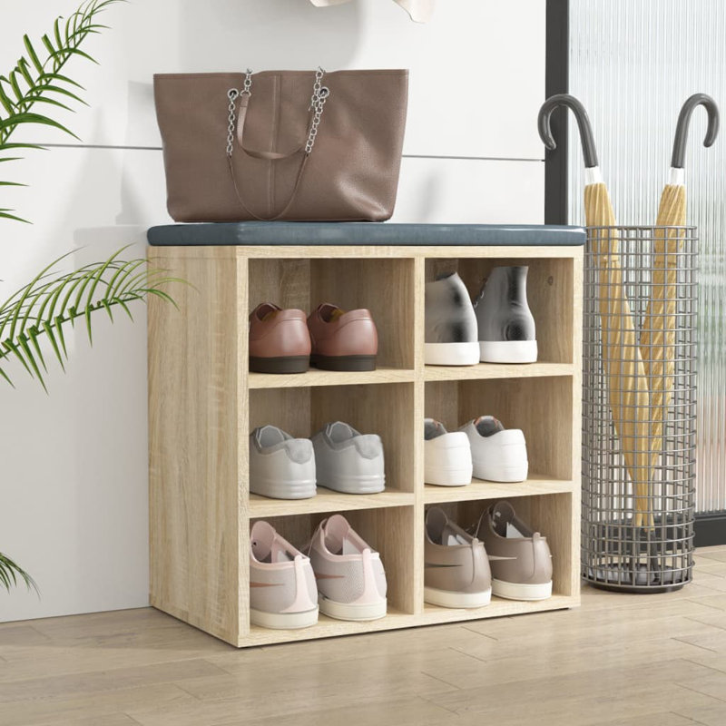 vidaXL Shoe Cabinet Engineered wood Shoe Cabinet, Artisan Oak