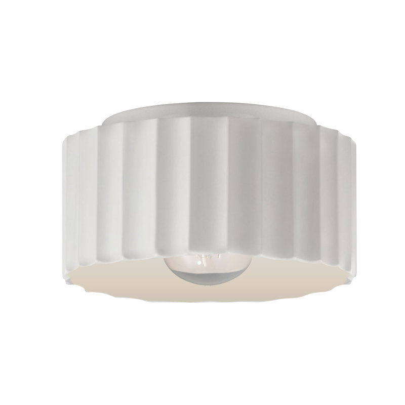 Plafonnier encastré 1 lumière Colgate, Bisque, H 6,5 po x l 10 po x P 10 po