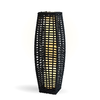 Outdoor Hikari Bamboo-Style Solar Floor Lamp