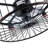 3 - Blade Metal Caged 18.5'' Ceiling Fan With Remote Control And Light Kit Included