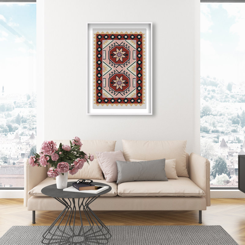 Daylight Damask Print by Oliver Gal, 16.5"H x 11.5"W, White Shadowbox