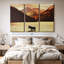 «Lake Moose», 3 pièces sur toile-98562853