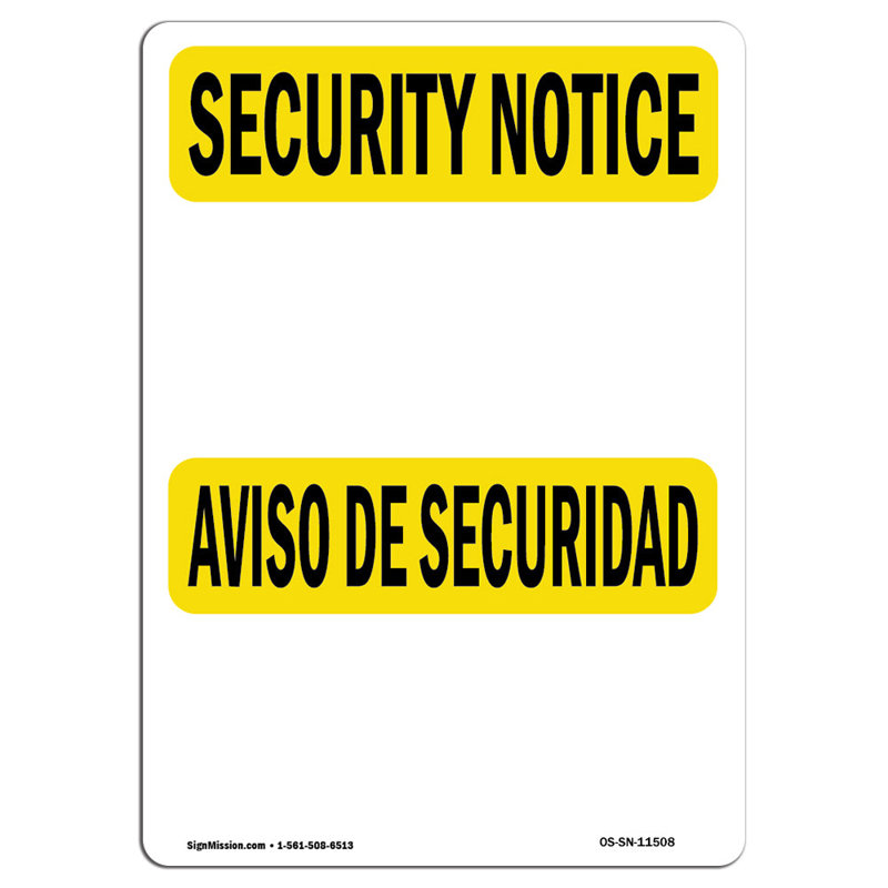 Panneau de sécurité Osha, H 24 po x l 18 po x P 0,1 po