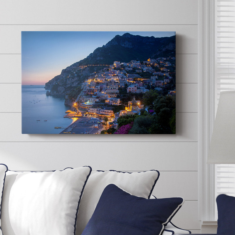Positano Evening -Gallery Wrapped Cavas, 24" H x 36" W