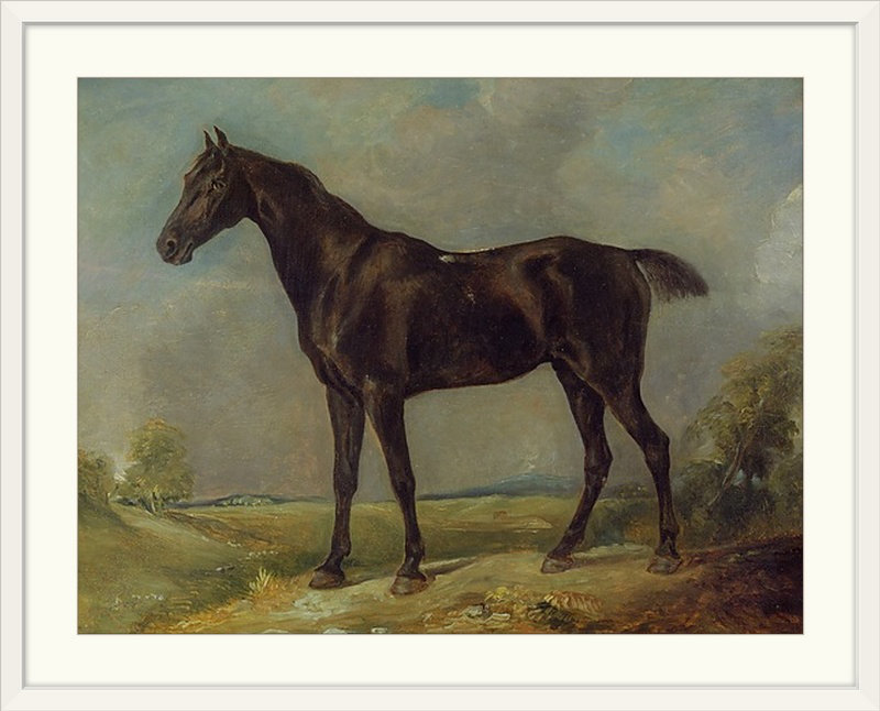 Reproduction d’art sur le cheval noir, c. 1805-10 po golding constable John Constable, H 35 po x l 44 po x P 1 po