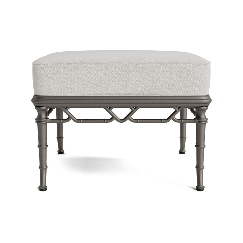 Calcutta Outdoor Ottoman, Mica, Fushion Dove