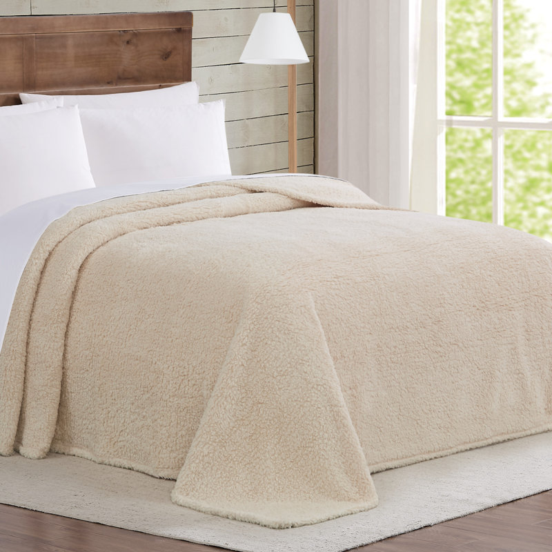 Hand Woven Throw Blanket, Twin XL, Ivory