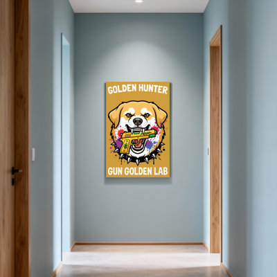 Animals Hunter Gun Lab Dog Art Print