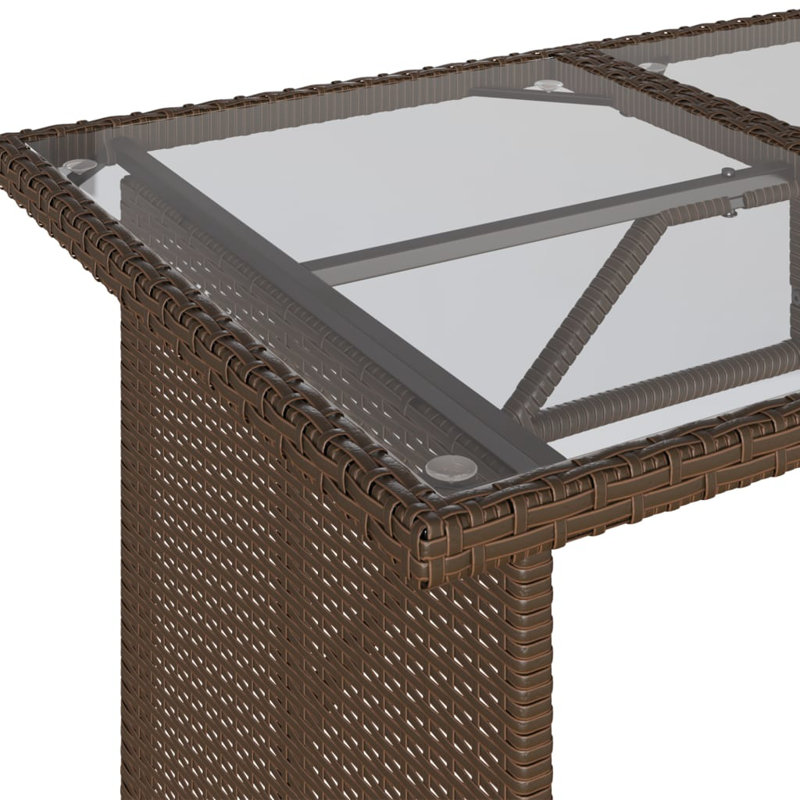 Ensemble de canapé de patio avec coussins 6 pièces Ebern Designs, Blanc, crème, Brun