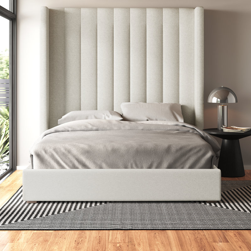 Esparto Upholstered Wingback Bed